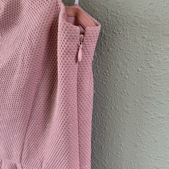 Vince Camuto pink metallic one shoulder dress  (Bundle Dresses to Save) - Picture 4 of 8